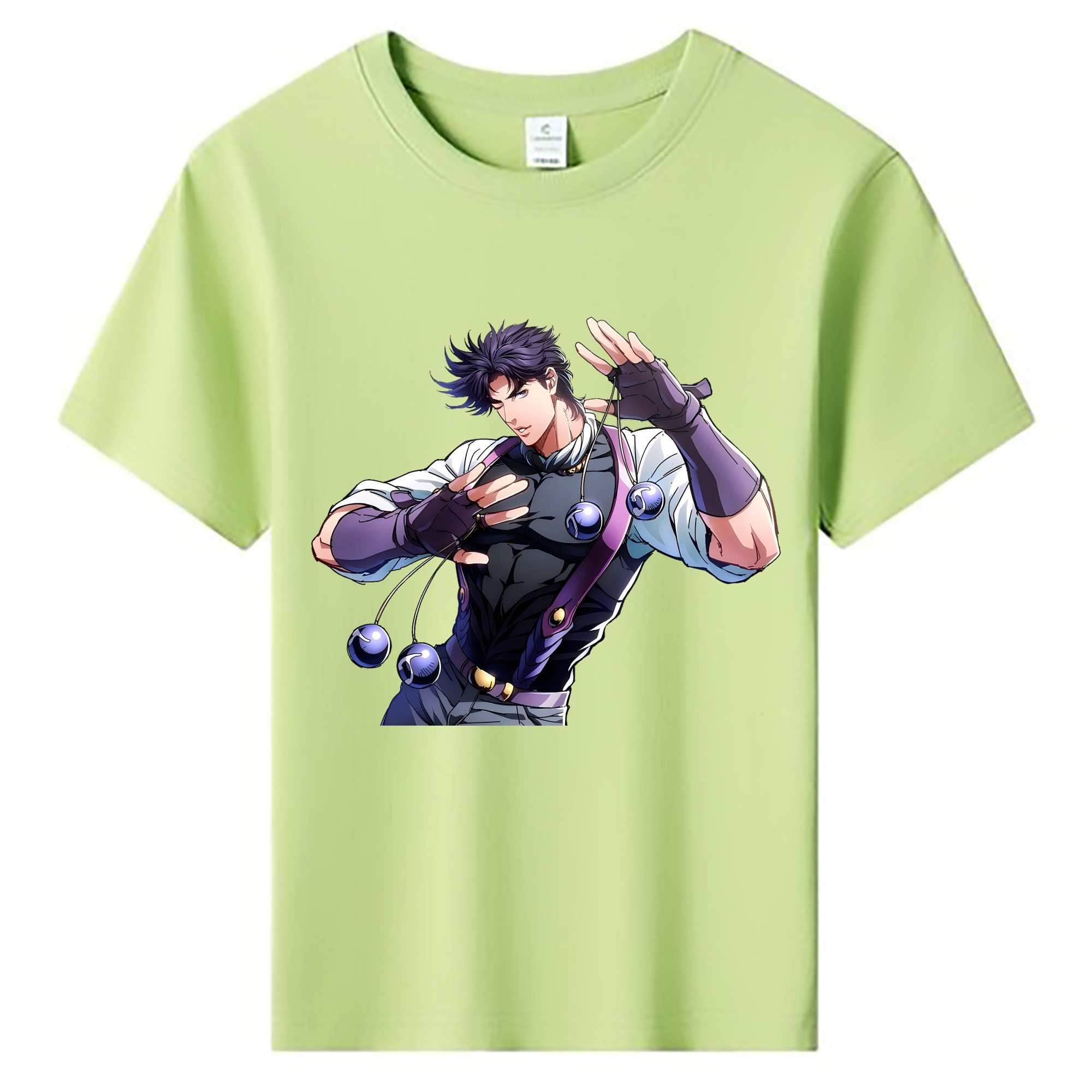 （画像用） ジョジョの奇妙な冒険 JoJo's Bizarre Adventure 綿100％キッズTシャツ（フロントプリント）